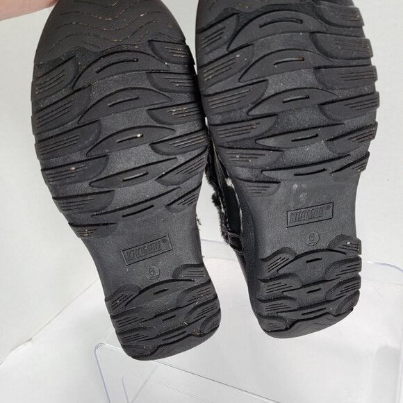 Khombu Addison Womens 6 Black Memory Foam Water Repellent Winter Vegan Boots - Picture 9 of 10